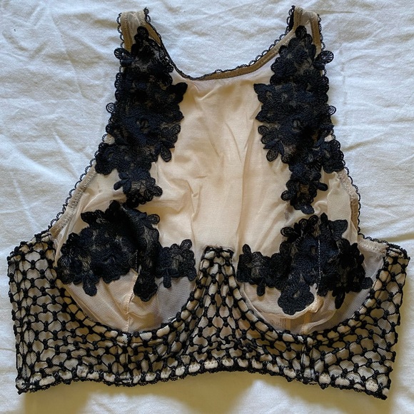Dream Angels Embroidered High Neck Bra NWOT - Picture 4 of 6